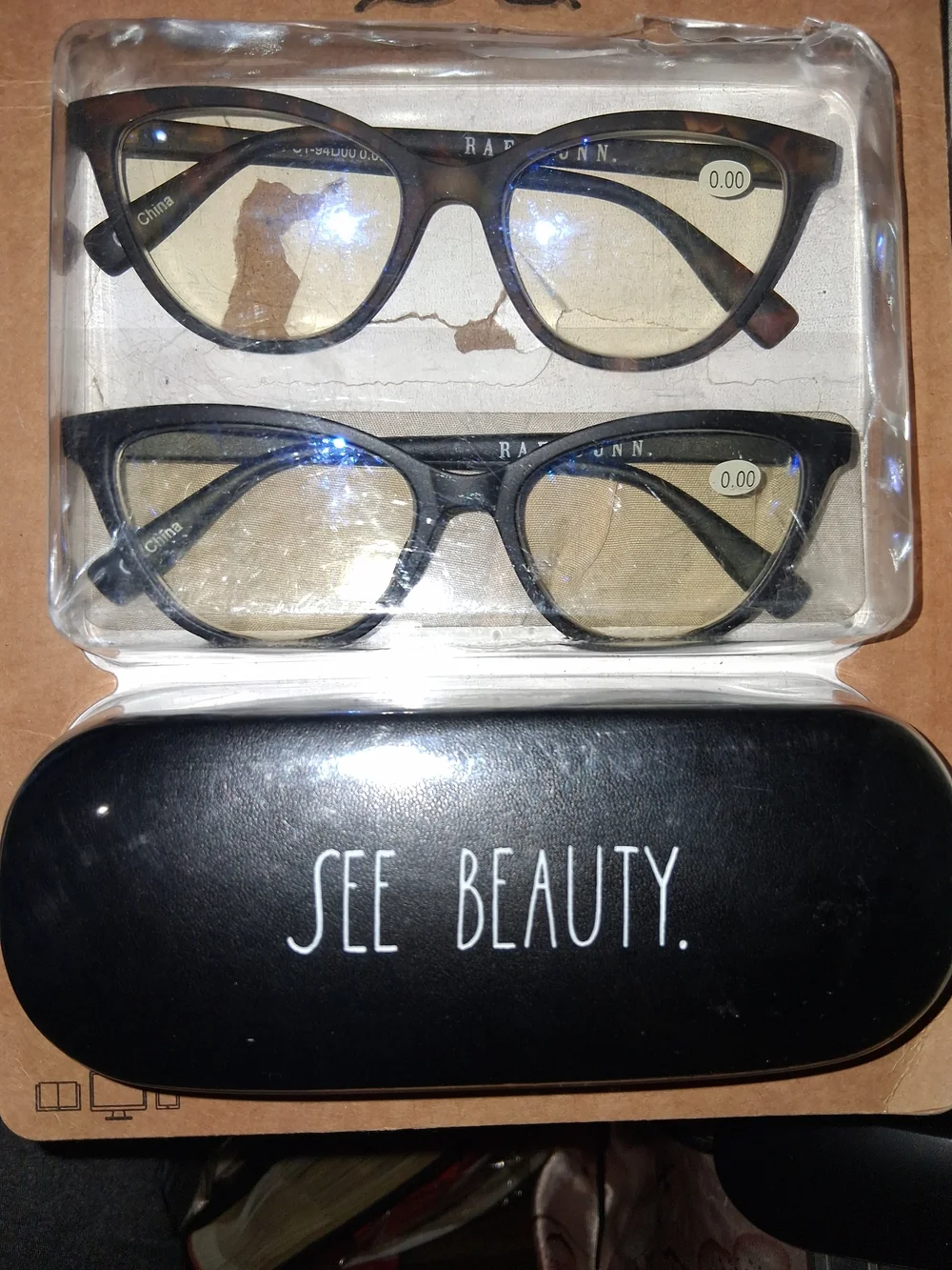 Rae Dunn Blue Light Blocking Reading Glasses With Case 